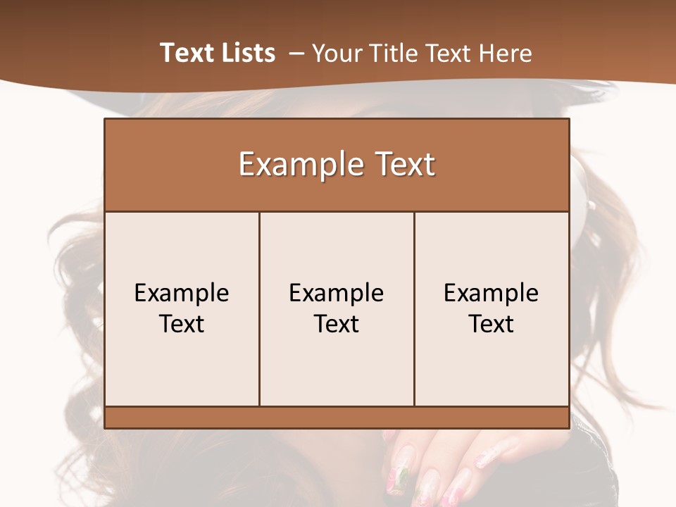 Skin Face Hot PowerPoint Template