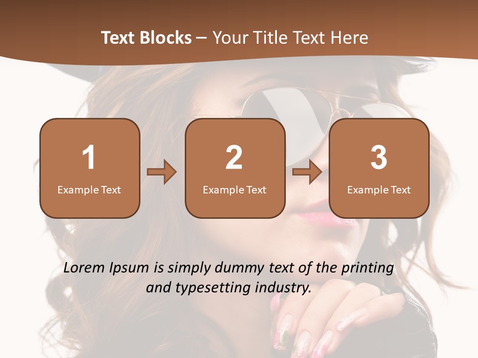 Skin Face Hot PowerPoint Template