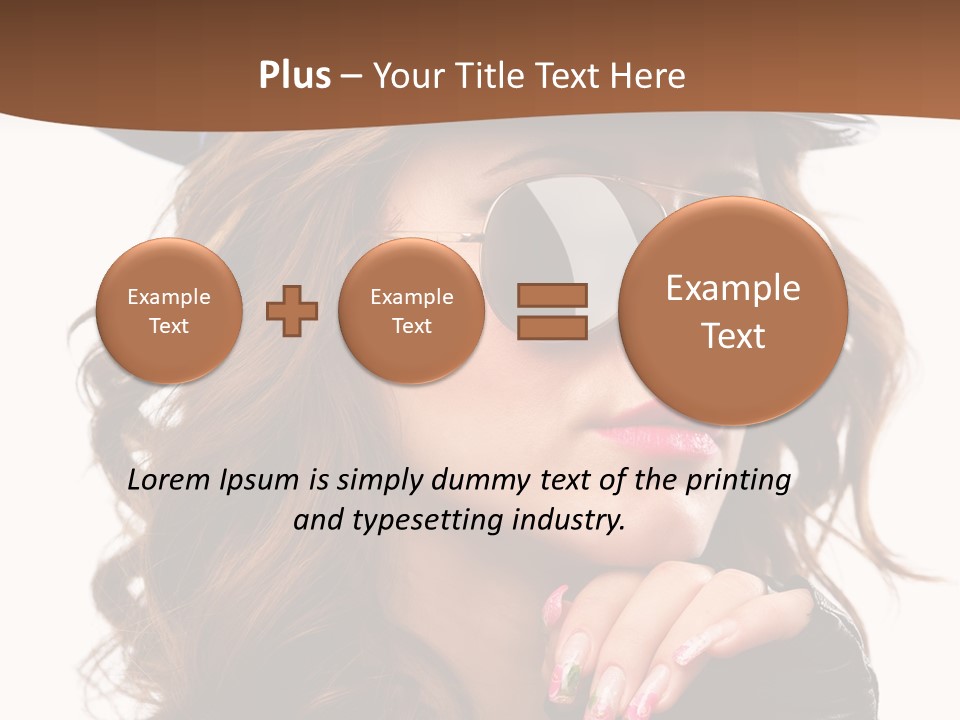 Skin Face Hot PowerPoint Template