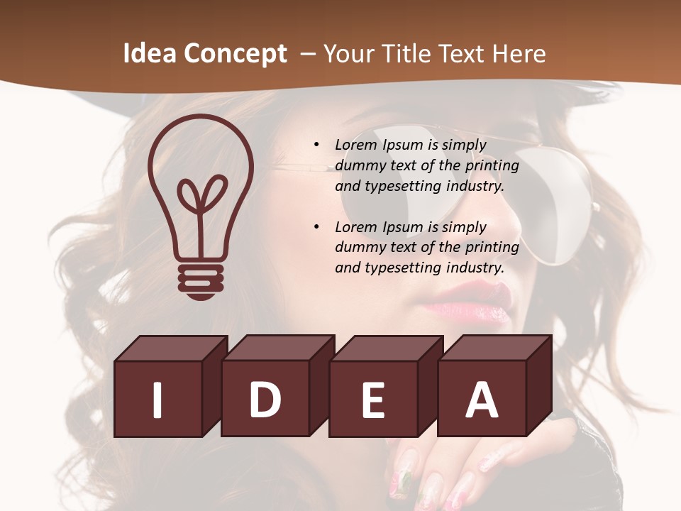 Skin Face Hot PowerPoint Template