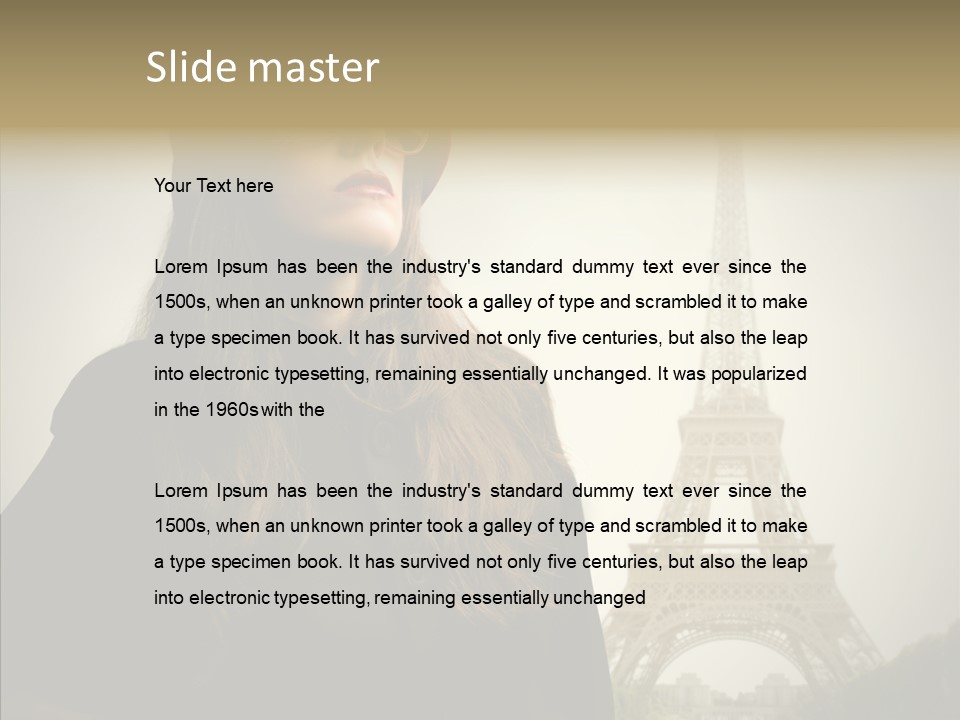 Female Travel Attractive PowerPoint Template