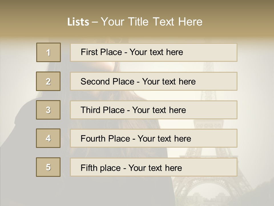 Female Travel Attractive PowerPoint Template