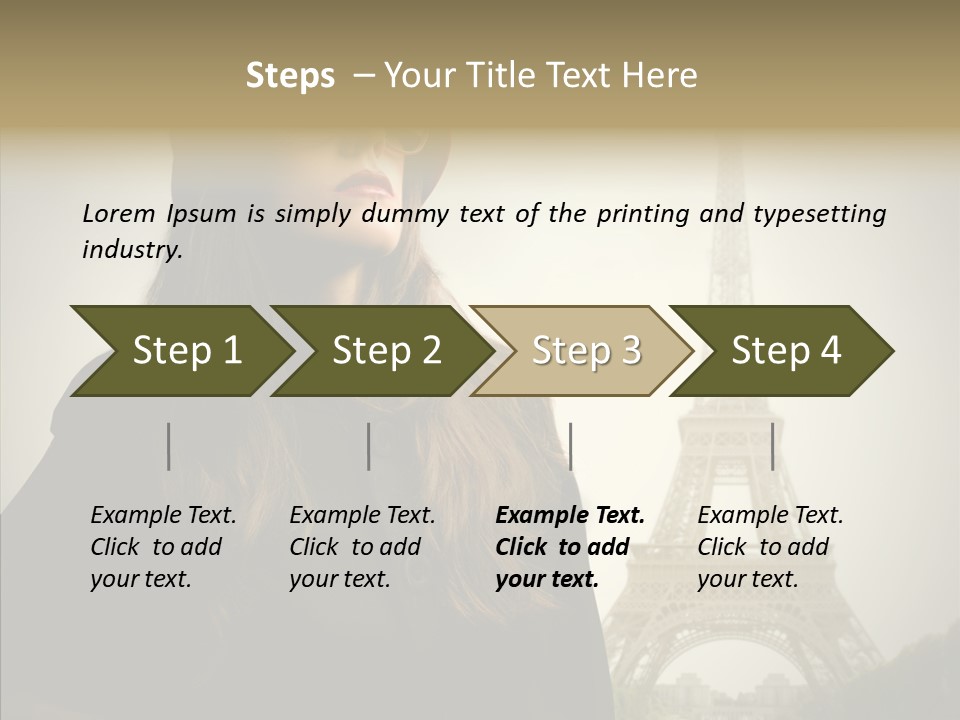 Female Travel Attractive PowerPoint Template