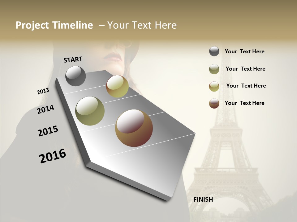 Female Travel Attractive PowerPoint Template