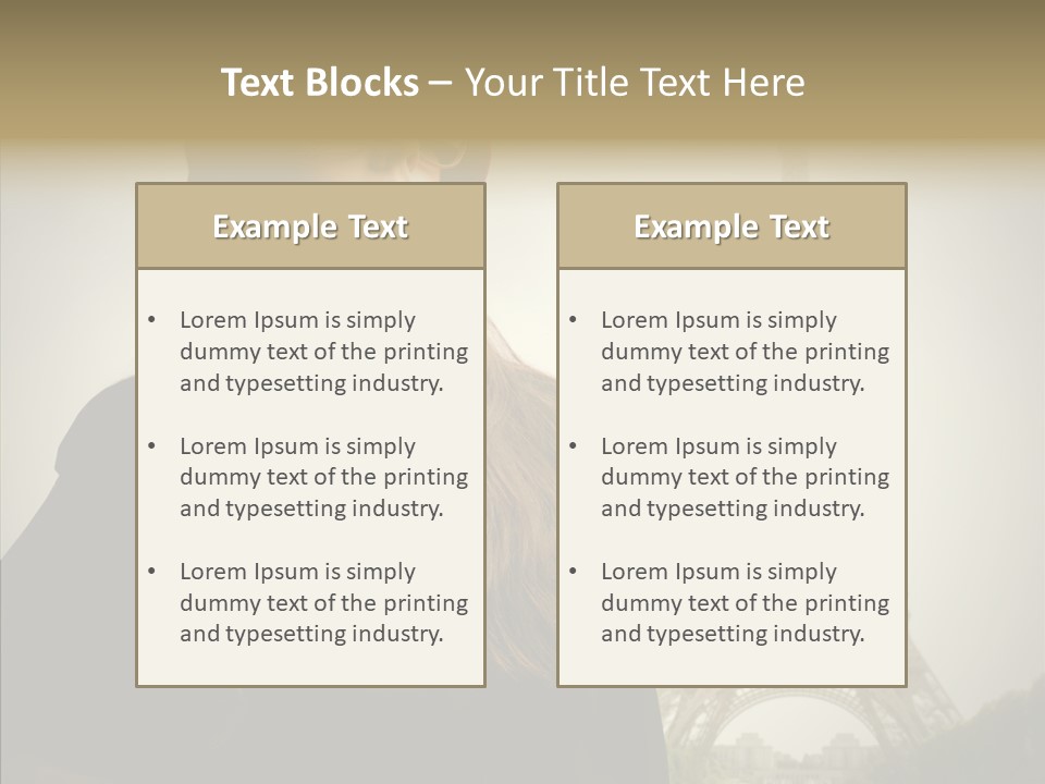 Female Travel Attractive PowerPoint Template