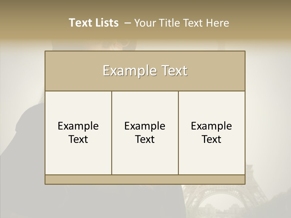 Female Travel Attractive PowerPoint Template
