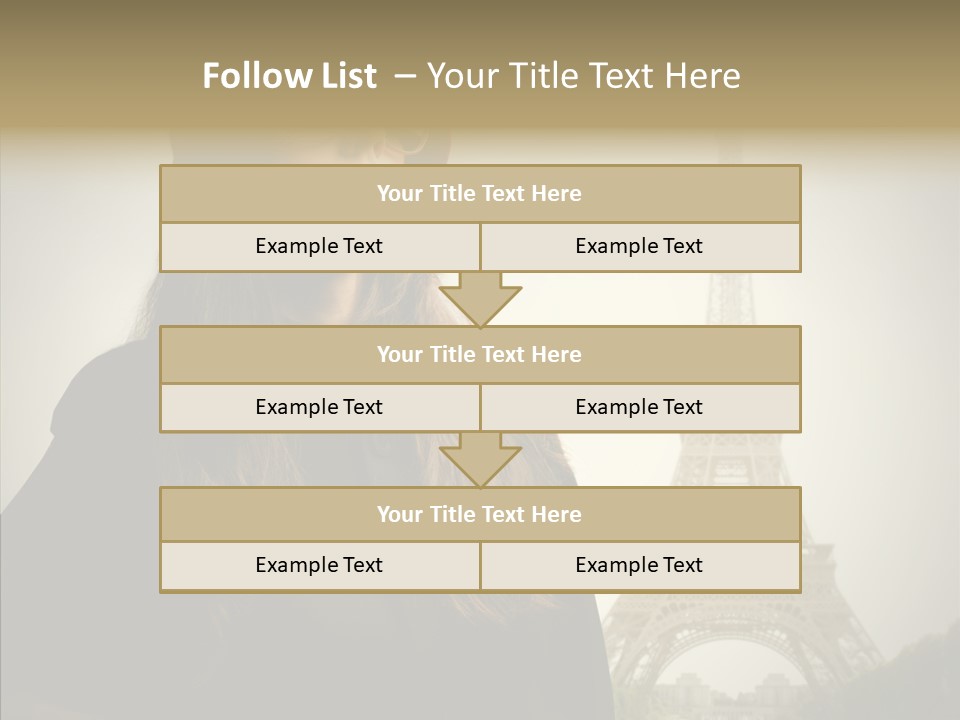 Female Travel Attractive PowerPoint Template