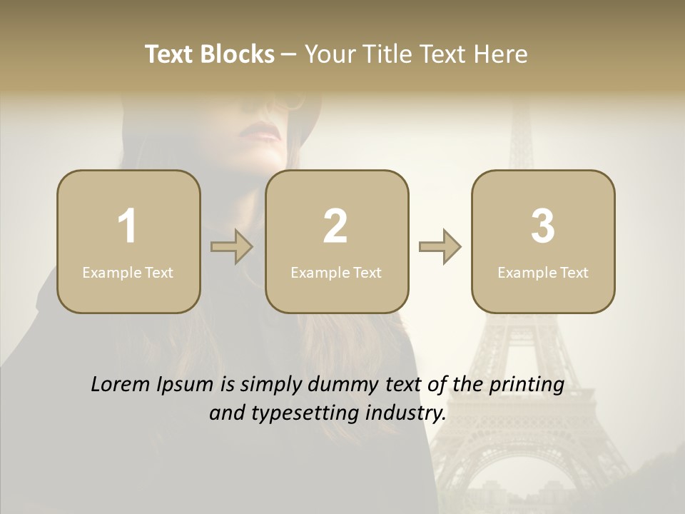 Female Travel Attractive PowerPoint Template