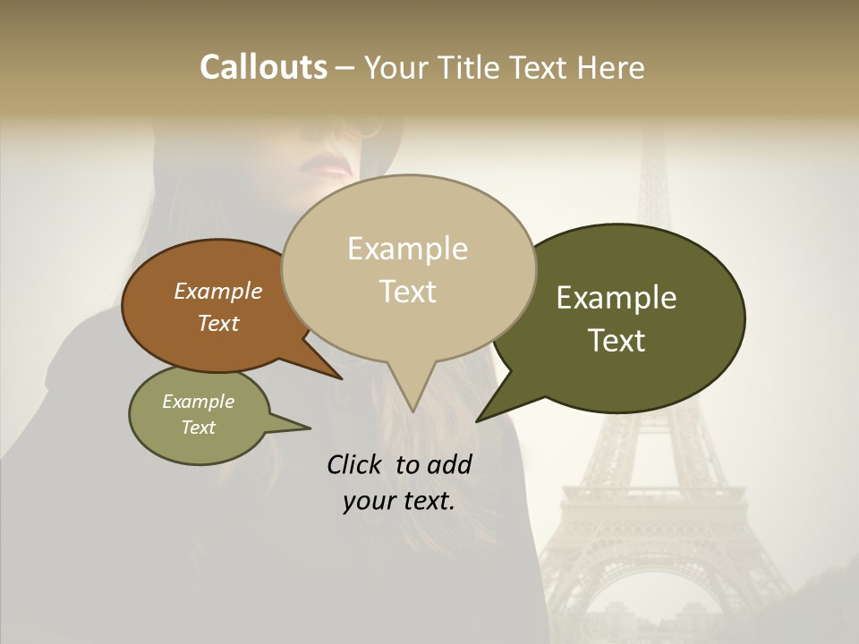 Female Travel Attractive PowerPoint Template