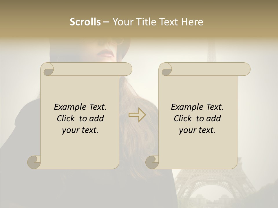 Female Travel Attractive PowerPoint Template