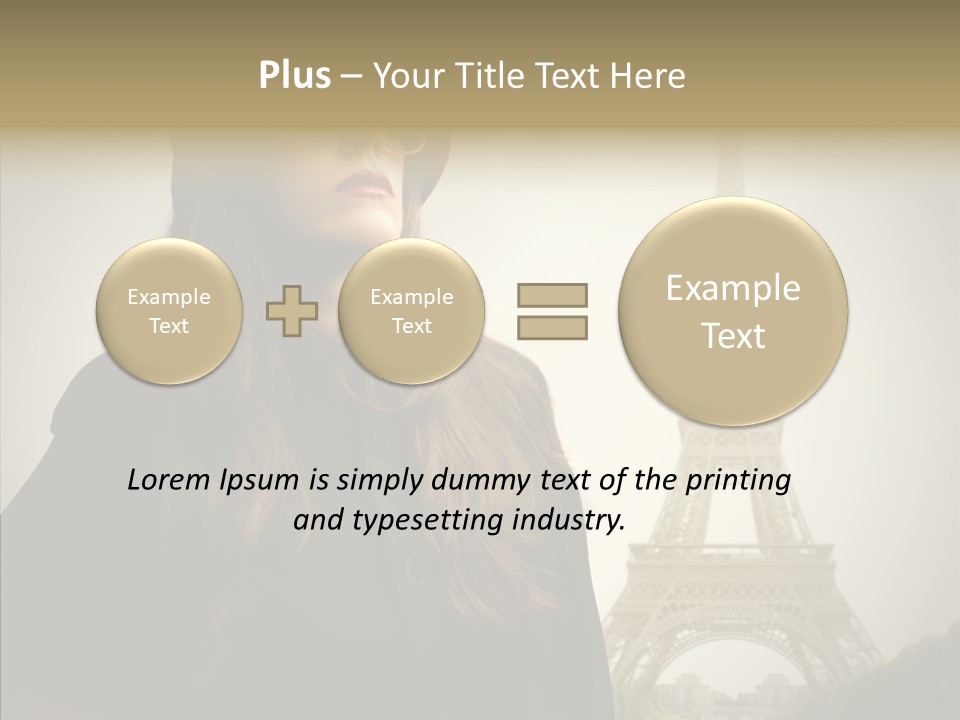 Female Travel Attractive PowerPoint Template