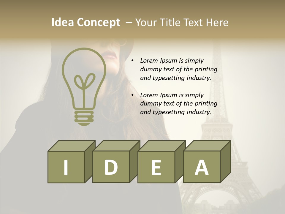 Female Travel Attractive PowerPoint Template