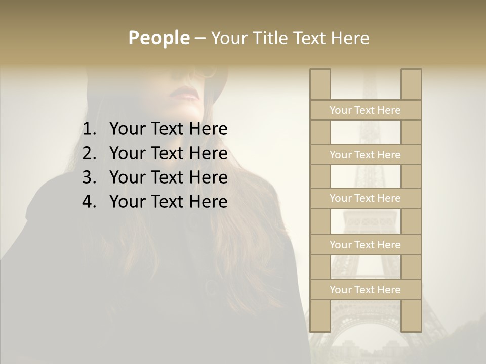 Female Travel Attractive PowerPoint Template