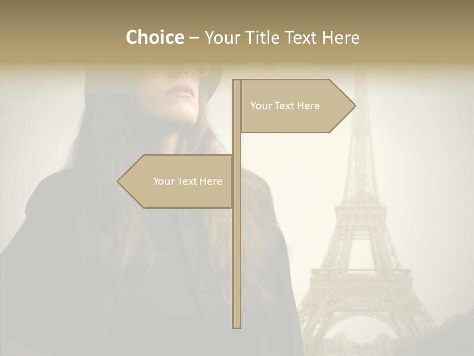 Female Travel Attractive PowerPoint Template