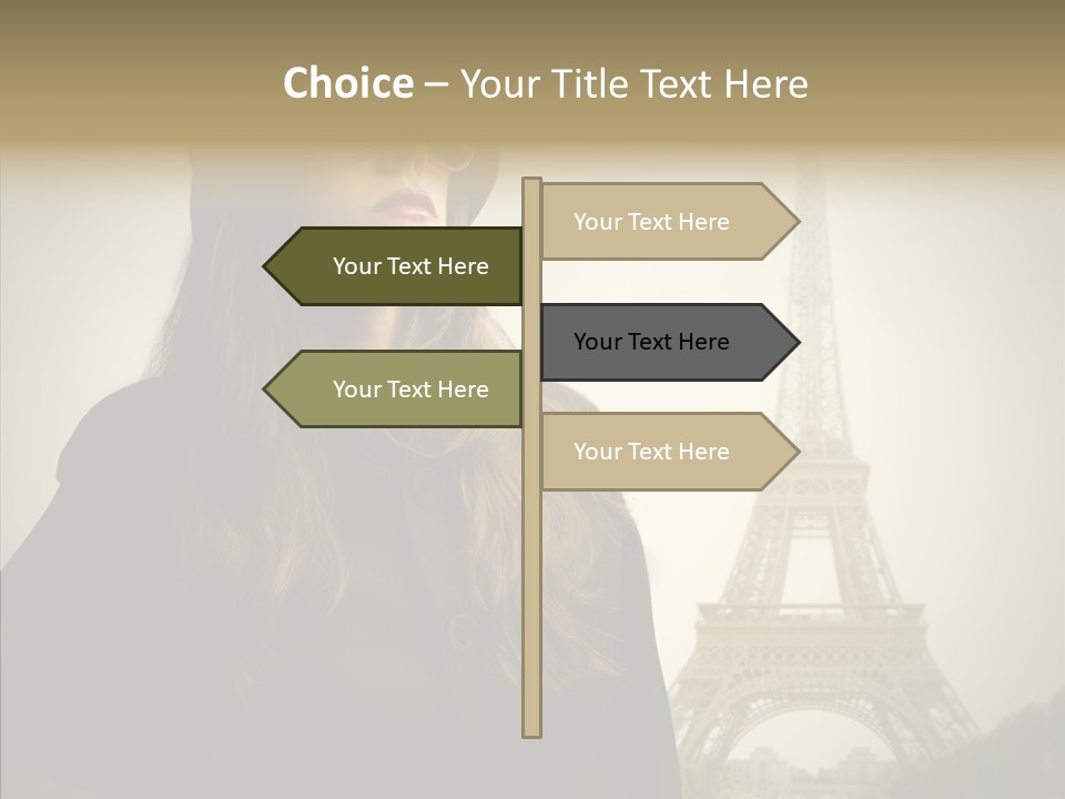 Female Travel Attractive PowerPoint Template