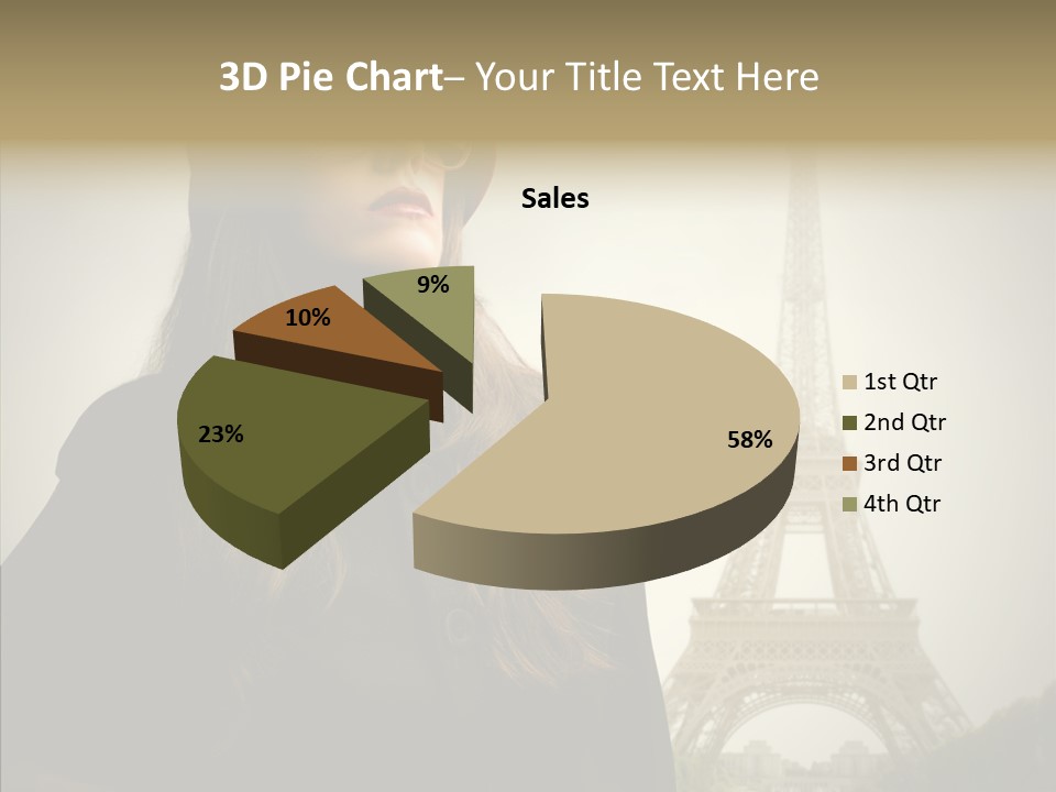 Female Travel Attractive PowerPoint Template