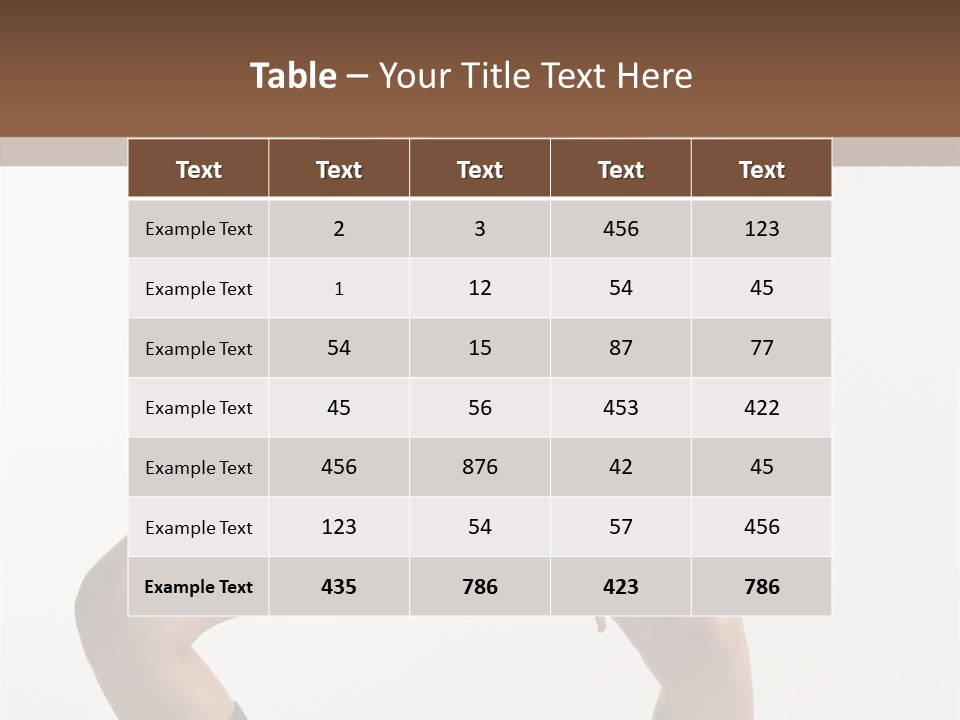 Desire Exercising Long PowerPoint Template