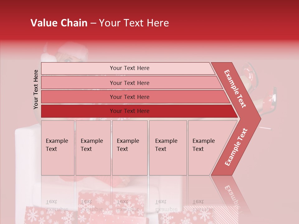 A Woman In A Santa Claus Outfit Sitting On A Chair PowerPoint Template