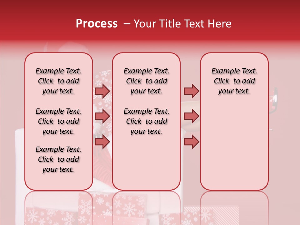 A Woman In A Santa Claus Outfit Sitting On A Chair PowerPoint Template