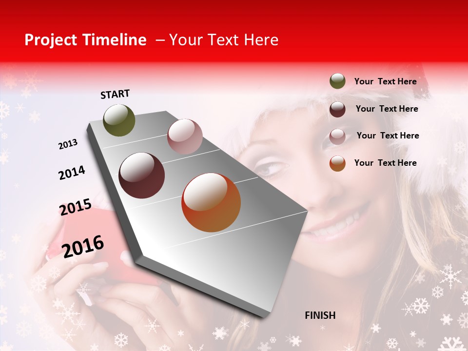 Surprise Season Red PowerPoint Template