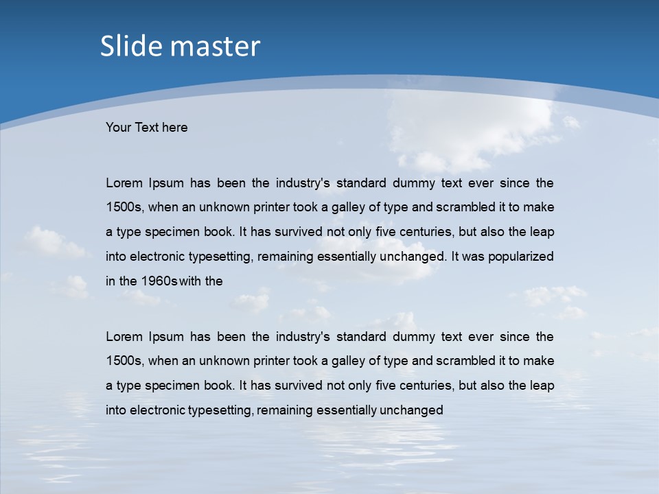 Beach Scenics Weather PowerPoint Template