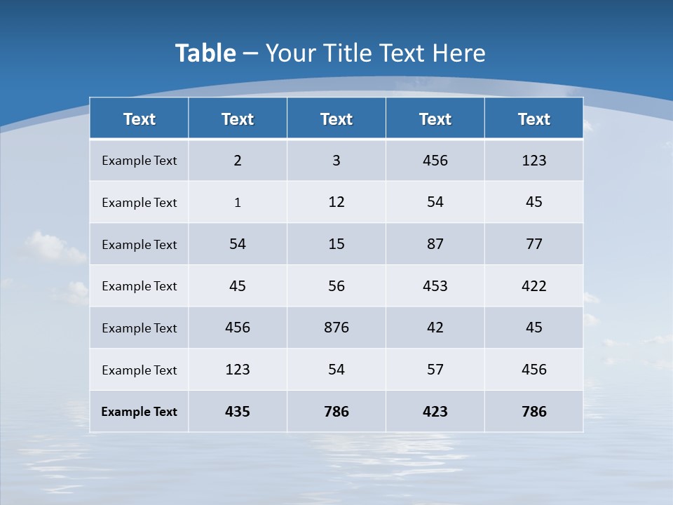 Beach Scenics Weather PowerPoint Template