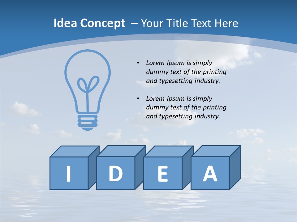 Beach Scenics Weather PowerPoint Template