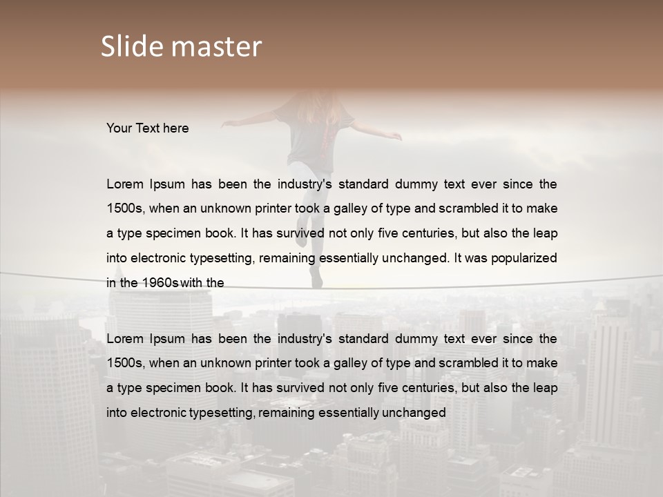 New Girl Teen PowerPoint Template