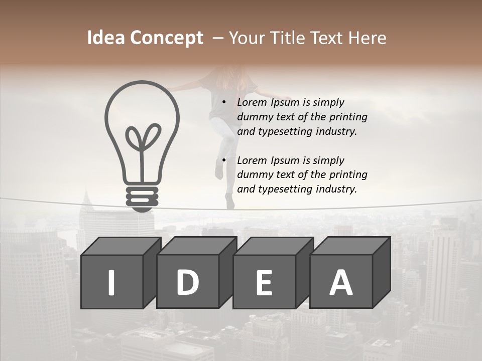 New Girl Teen PowerPoint Template