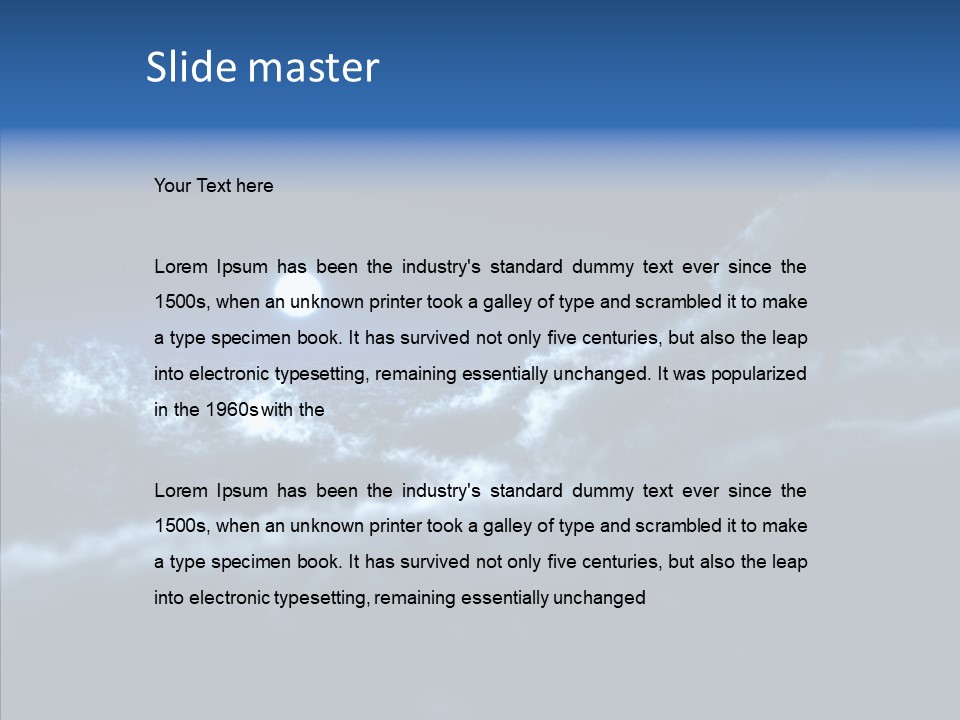 Lunar Time Waves PowerPoint Template