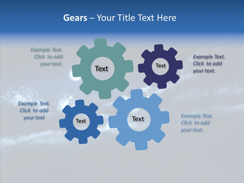 Lunar Time Waves PowerPoint Template