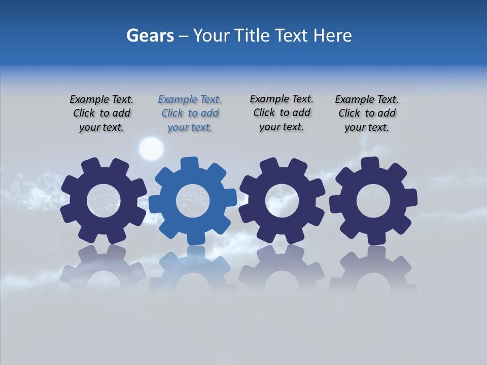 Lunar Time Waves PowerPoint Template