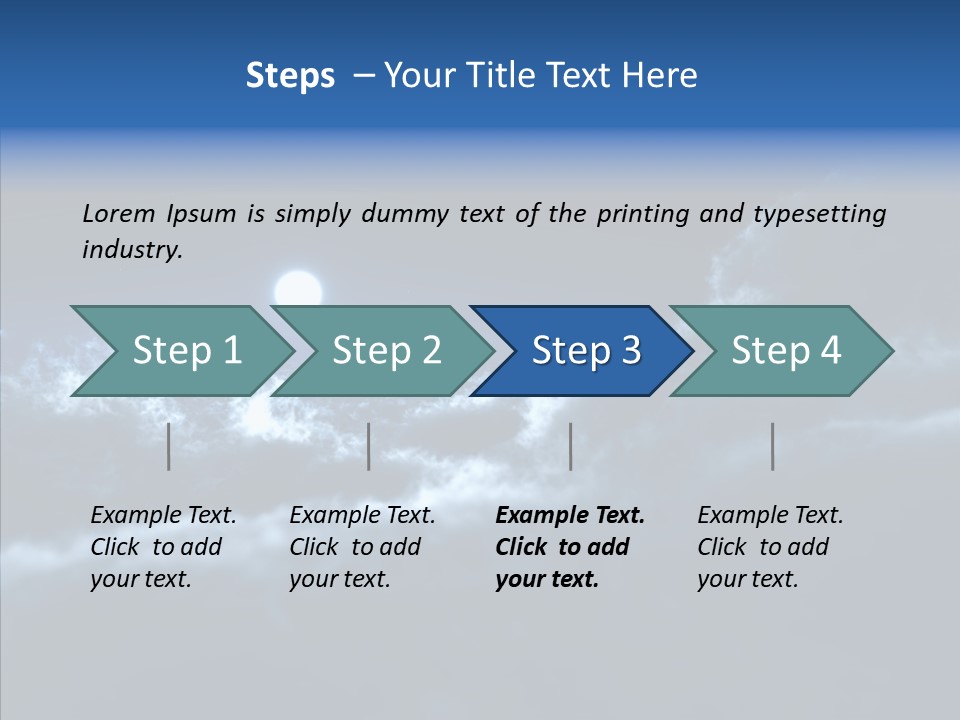 Lunar Time Waves PowerPoint Template