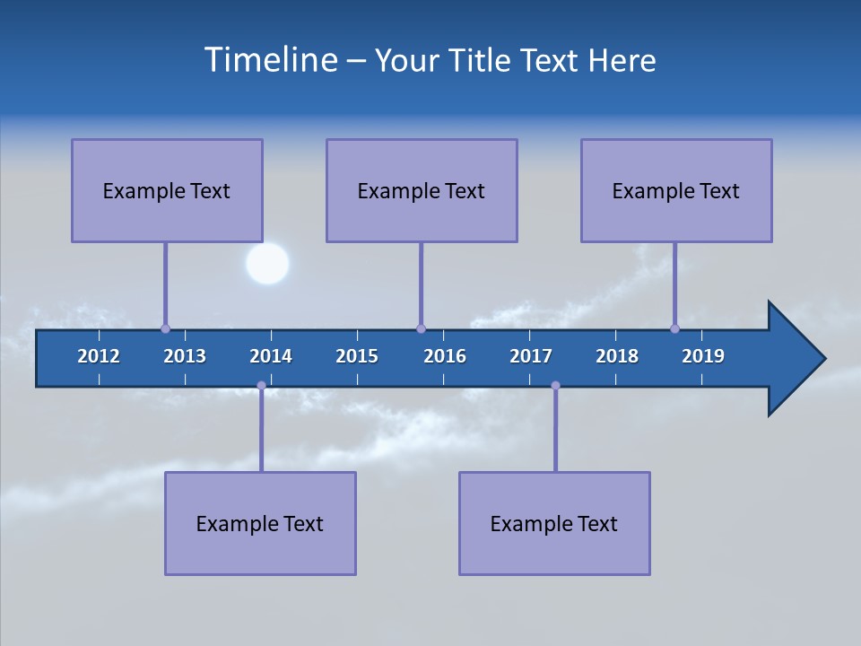 Lunar Time Waves PowerPoint Template