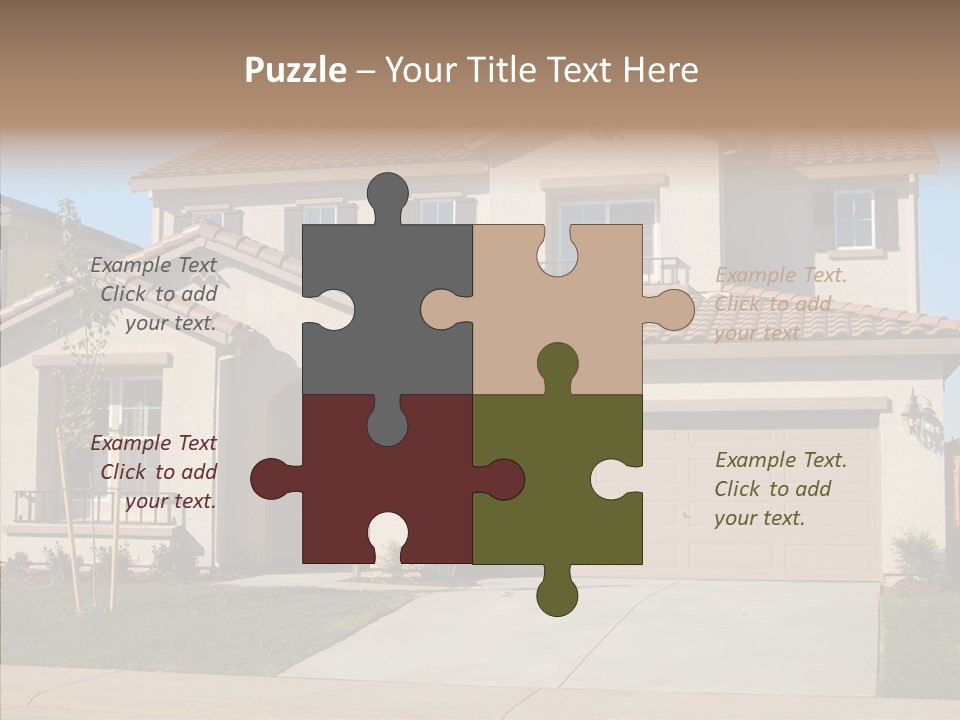 Nice Burbs Neighborhood PowerPoint Template