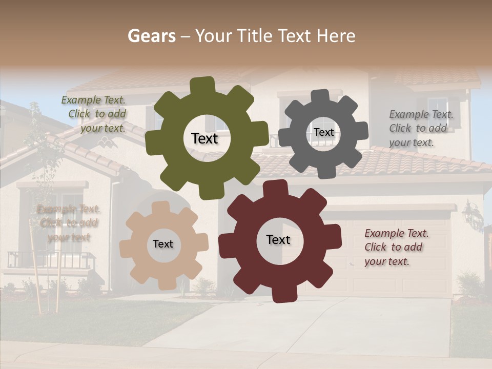 Nice Burbs Neighborhood PowerPoint Template