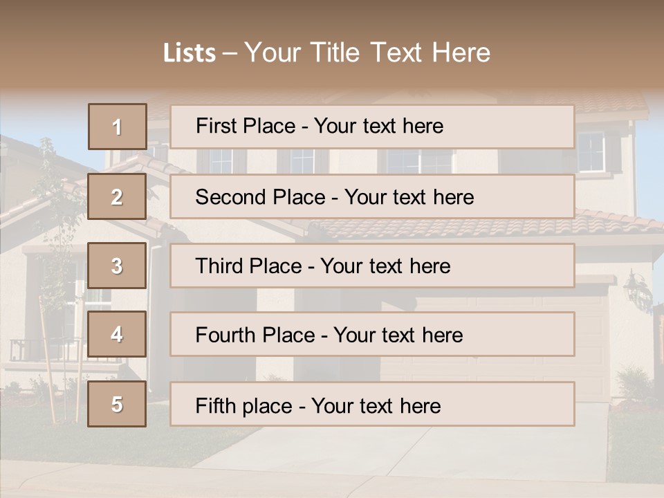 Nice Burbs Neighborhood PowerPoint Template