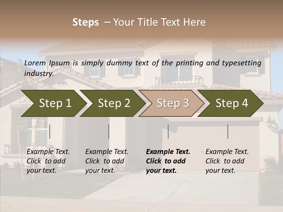 Nice Burbs Neighborhood PowerPoint Template