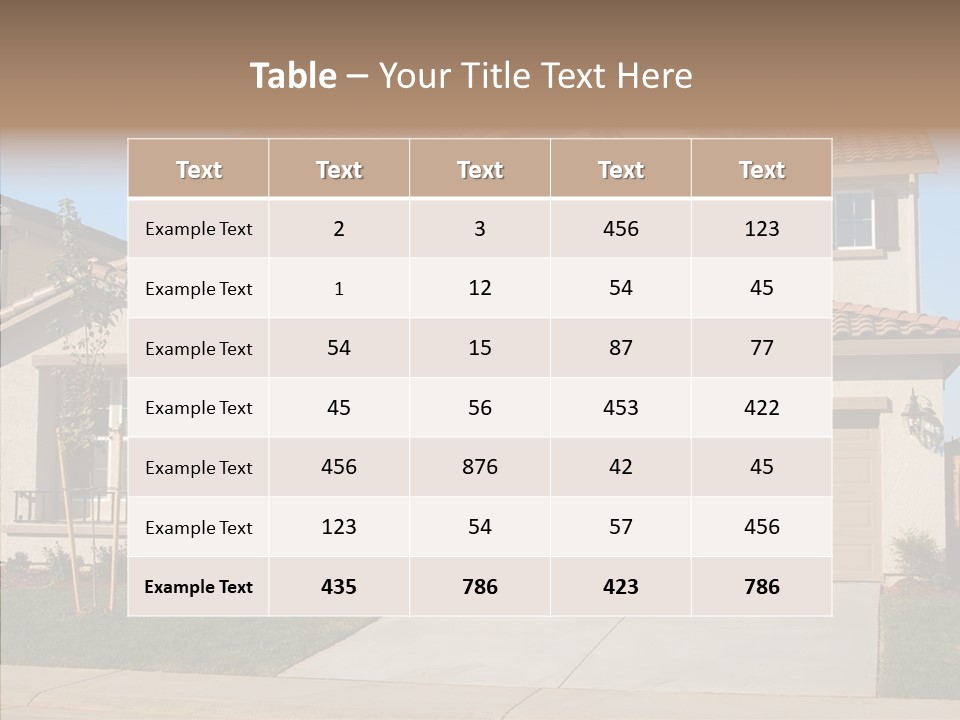 Nice Burbs Neighborhood PowerPoint Template