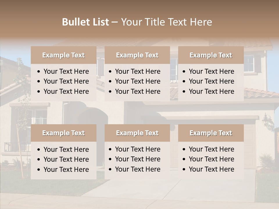 Nice Burbs Neighborhood PowerPoint Template