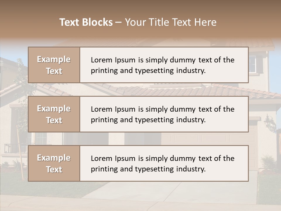 Nice Burbs Neighborhood PowerPoint Template