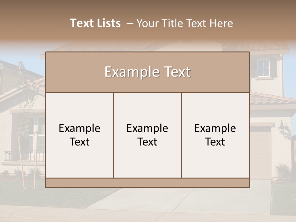 Nice Burbs Neighborhood PowerPoint Template