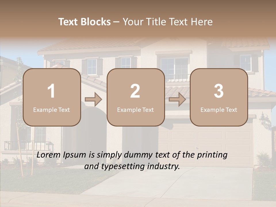 Nice Burbs Neighborhood PowerPoint Template