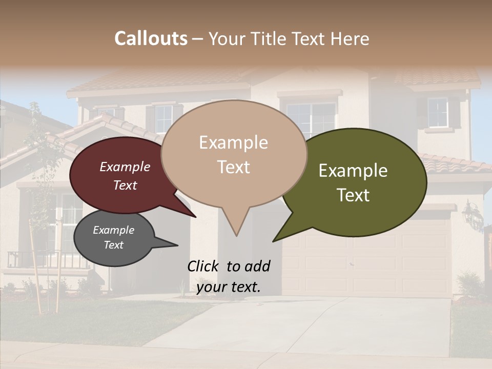 Nice Burbs Neighborhood PowerPoint Template