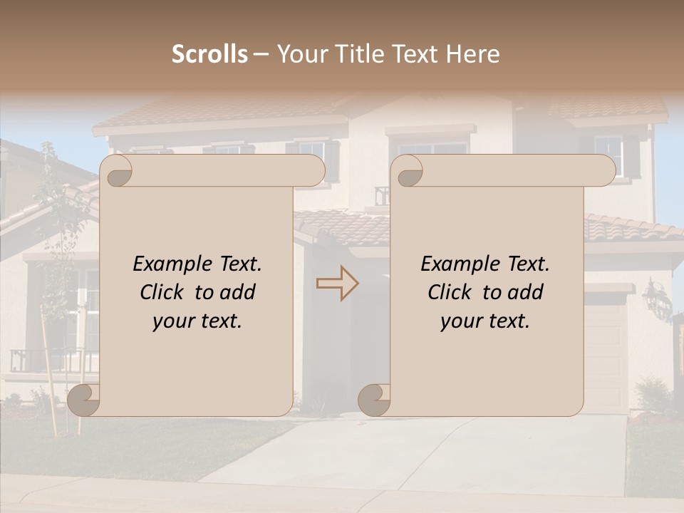 Nice Burbs Neighborhood PowerPoint Template