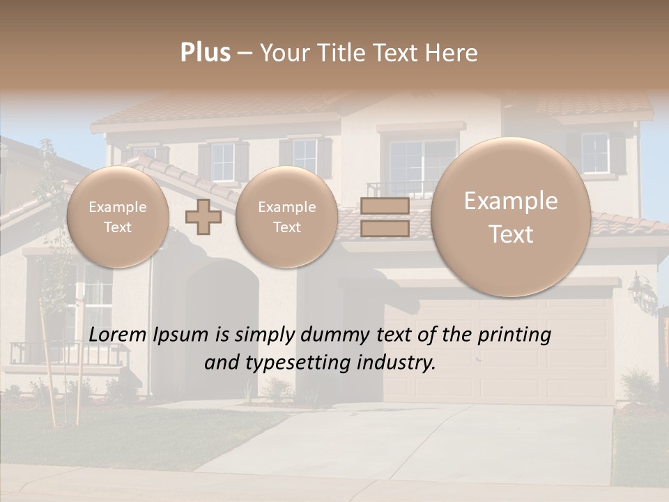 Nice Burbs Neighborhood PowerPoint Template