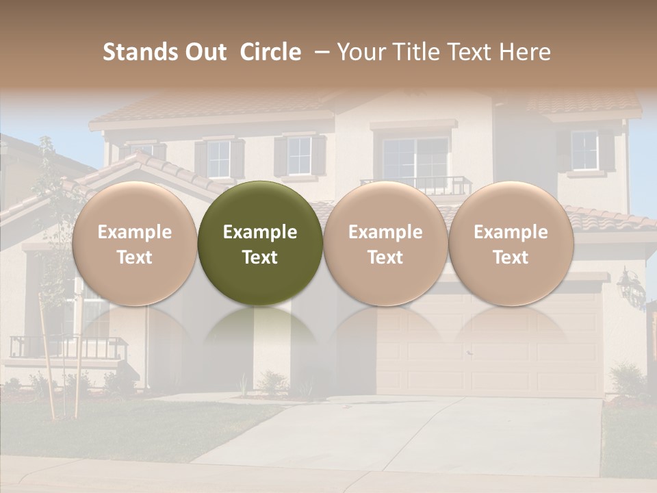 Nice Burbs Neighborhood PowerPoint Template