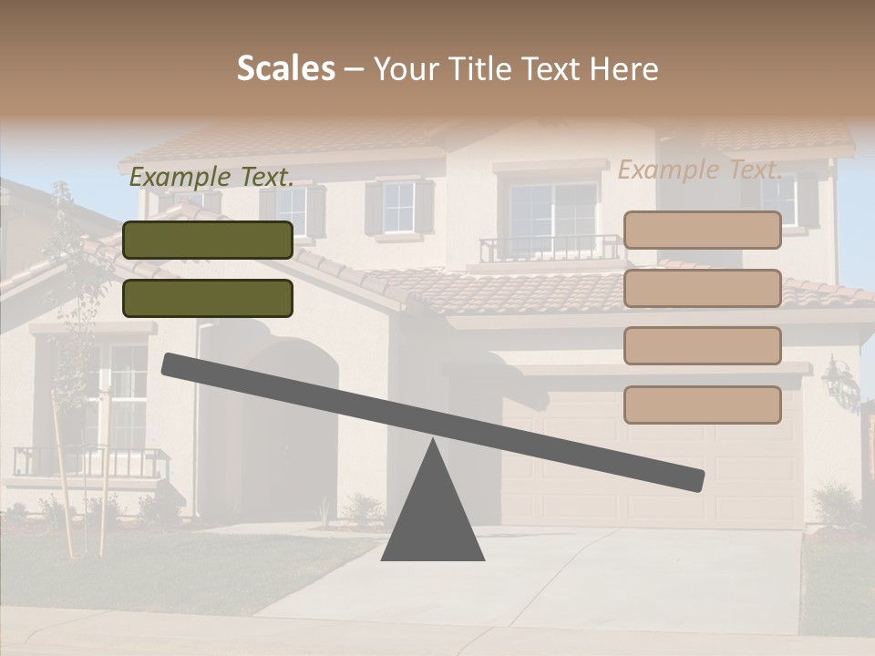 Nice Burbs Neighborhood PowerPoint Template