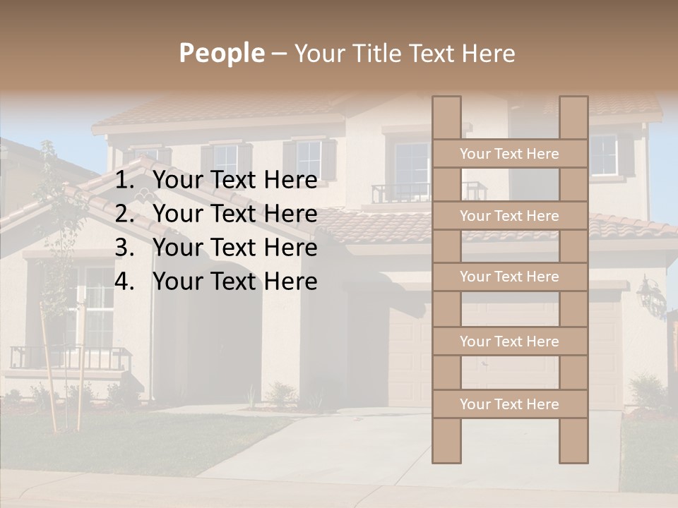 Nice Burbs Neighborhood PowerPoint Template
