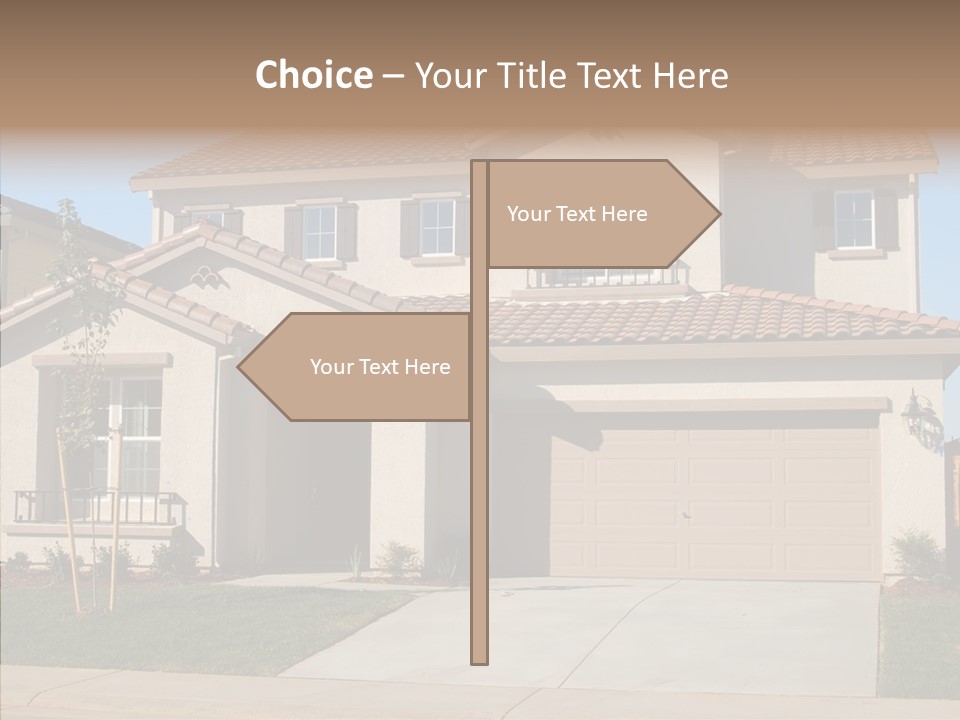 Nice Burbs Neighborhood PowerPoint Template
